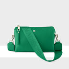 Josie Small 3 Compartment Crossbody Bag with Monogram Strap